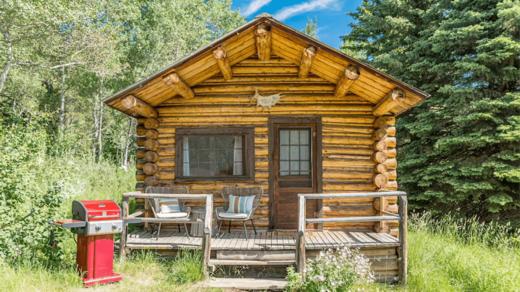 Glamping Grand Tetons - Cozy Log Cabin on Historic Trail Creek Ranch