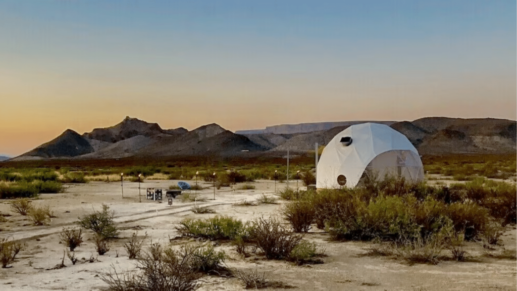 Glamping Near Big Bend National Park - Sierra Geodesic Dome Escape