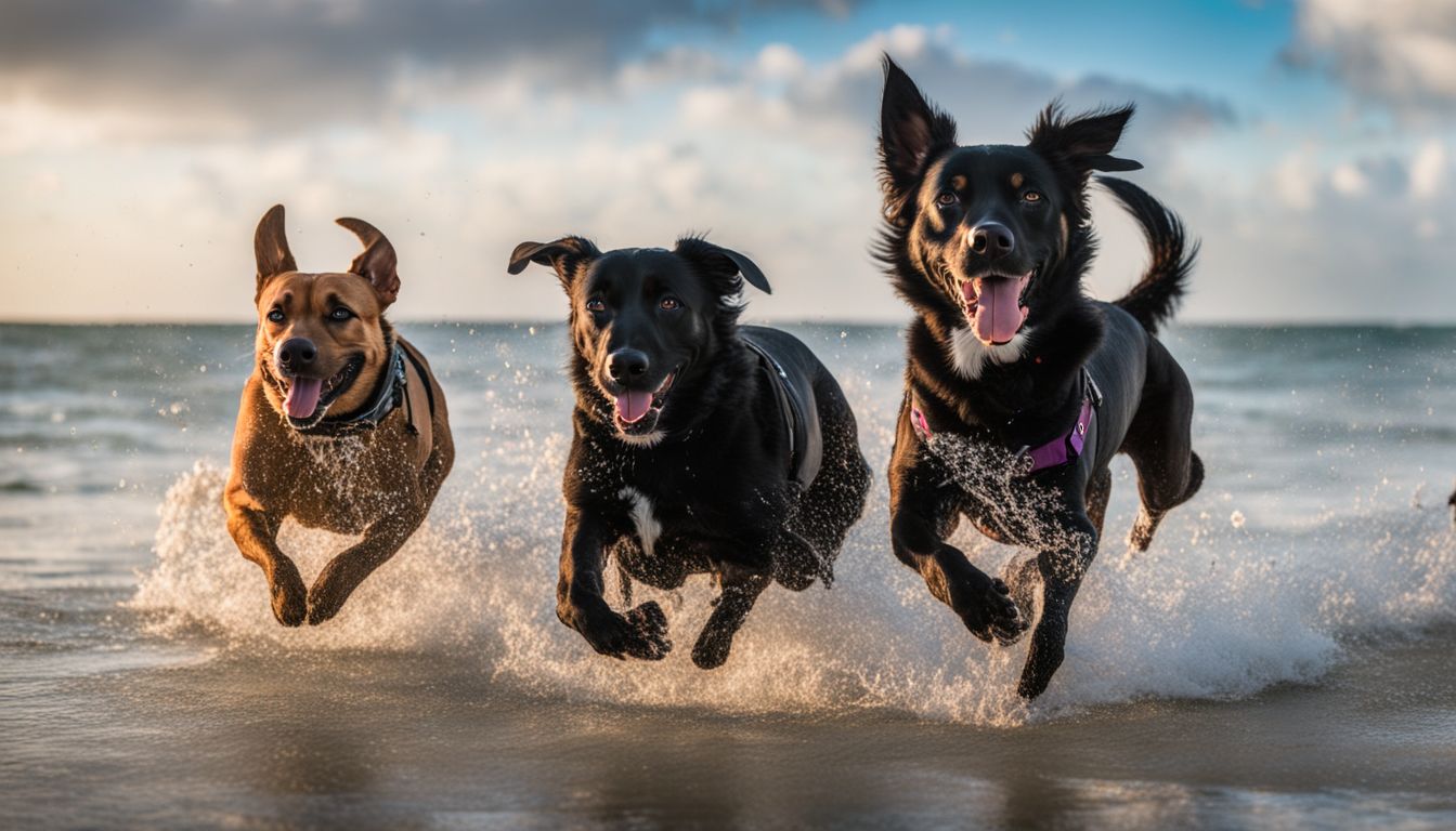 St Pete Dog Friendly Beach. Dogs running and playing on the Pass-a-Grille Dog Beach.